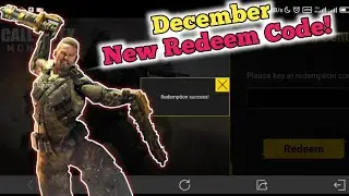 *NEW* REDEEM CODE | COD Mobile December Redeem Code | Call of Duty Mobile Garena redeem code