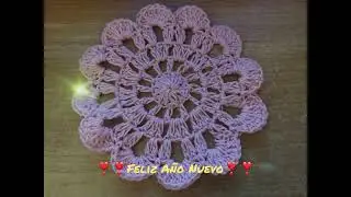 Flor tejida a crochet muy fácil de hacer