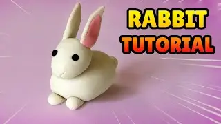 🔴 DIY how to make a RABBIT - Easy Polymer Clay,  Fondant  Cakes Tutorial