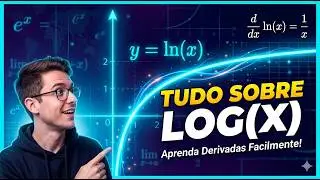 Derivada da Função Logarítmica (log de x): Entenda de Vez! - Prof Amaral