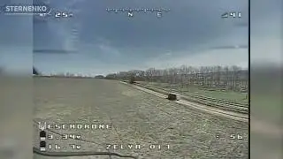 Ukranian drone destroy a russian truck !