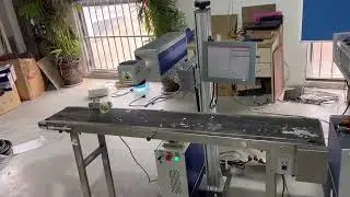 UV laser marking machine with auto feeding table