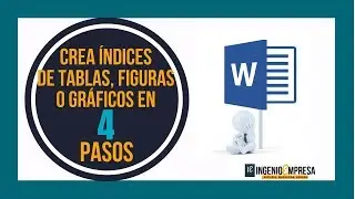 How to INDEX tables, illustrations or graphs STEP by STEP 👣