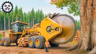Extreme Dangerous Fastest Big Chainsaw Cutting Tree Machines | Biggest Heavy Machinery Machines