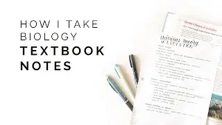how to take textbook notes 🌿 study with me