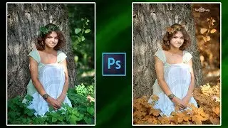 How to Make Quick and Easy Awesome AUTUMN Effect.(Adobe photoshop Tutorial)