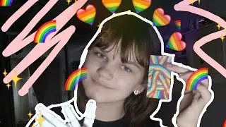 Как сделать красивые карточки?|радужная карточка???🤯||у меня новый голос???|||Katya Star 👉🏻👈🏻🥺