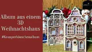 Ein bezauberndes Minialbum aus Sperrholzhäuschen -#Knusperhäuschenalbum-
