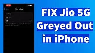 FIX Your Current SIM Does Not Support 5G on iPhone