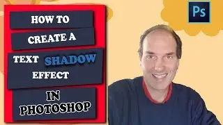 How To Create A Text Shadow Effect In Photoshop | Photoshop CC Tutorials