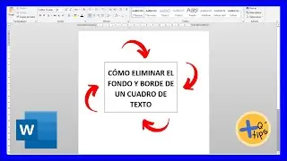 How to REMOVE the BORDER and BACKGROUND from a TEXT BOX in WORD