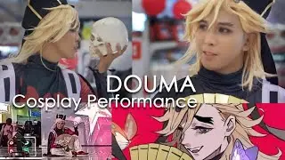 Upper Moon 2 Douma charms the crowd with his performance Kimetsu no Yaiba cosplay