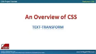 23008-The Text Transform Property in CSS