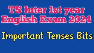 Important Tenses bits