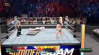 WWE 2K23 Zero Two VS Mai Sakurajima VS Marin Bikini Extreme Rules 2 Out Of Falls Triple Threat