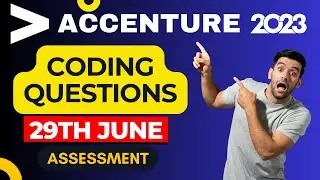 12 August :- Accenture Assessment test 2023 || Accenture today coding questions & answers