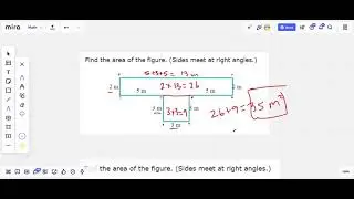 Area of a piecewise rectangular figure