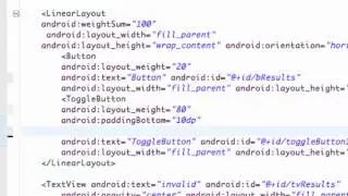Android Developing Applications Tutorial   24   XML Padding and Setting Toggle to On