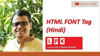 HTML Font Tag (Hindi)