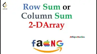 Matrix Row Sum or Column Sum | Java Program | Array