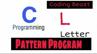 Pattern programs|Printing stars"*" in L shape|Alphabet L in pattern using for loop in c|Star pattern