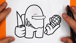 COMO DIBUJAR AL GREEN IMPOSTOR | Friday Night Funkin (FNF) - paso a paso, fácil y rápido