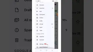 How To Turn On Dark Mode On Gmail || Dark Mode || #shorts #viral #darkmode