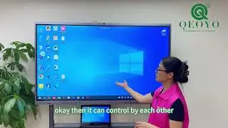 Qeoyo Interactive Smart Board | Onboarding | Wireless casting（laoptop)