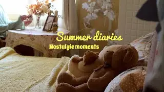 Spending hot & humid days of summer without the need of scrolling through phone ☀️⏳nostalgic vlog🍃