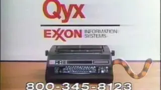 Qyx High Speed Typewriter Commercial 1980