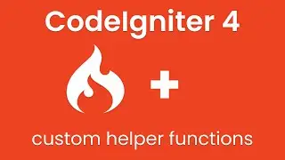 Create helper in codeigniter 4 | Custom helper in codeigniter 4