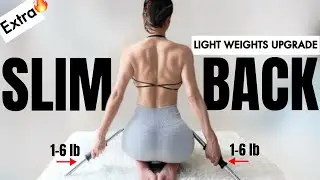 10-Min Slim Back Fat, Bra Bulge & Improve Posture HIIT | Light Weights Upgrade 1–6 lb (0.5–3 kg)