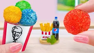 Crispy Rainbow Chicken Fried Recipe 🐔How To Make Miniature KFC Chicken Fried in Real Life🍗Mini Yummy