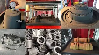 Foundry green sand flaskless molding machine for casstings