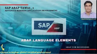 Unit 7 Lesson 1: Basic ABAP Language Elements