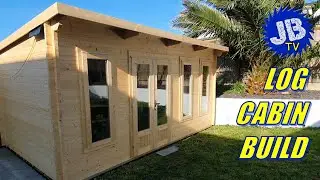 How to build a Log Cabin Workshop -  Dunster House Terminator Pent Log Cabin
