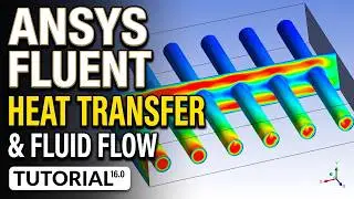 Fluid Flow and Heat Transfer Analysis | Cross Flow Heat Exchanger | ANSYS Fluent Tutorial | CFD