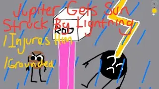 Jupiter Gets Sun Struck By Lightning / Injures Him / Grounded