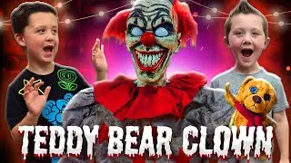 Teddy Bear Clown Lowes Halloween | Unbox and Setup Halloween Animatronic | 6.5 ft Animated Clown