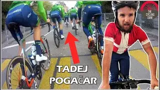 TADEJ POGACAR VS AMATEUR CYCLIST | UCI Road World Championships 2024