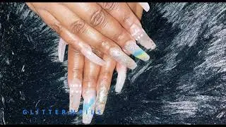 Acrylic for Beginners | Glitter Nails