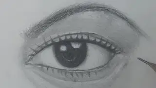 Comment Dessiner Un Oeil Hyperrealism ? | Tutorial Drawing| N°2 #sketch #dessin #charcoal #drawing