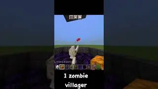 how many zombie villager can kill an iron golem #minecraft #minecraftshorts #shorts