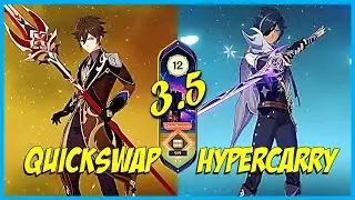 Zhongli-Ningguang QuickSwap Burst & Kaeya Hypercarry Freeze ABYSS 3.5 FLOOR 12 | Genshin Impact