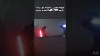 OBI-WAN VS. DARTH VADER WITHOUT MUSIC - SOUND FX ONLY #shorts