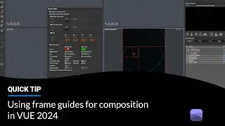 Using frame guides for composition in VUE 2024