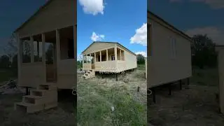 Дачный дом 6х9м #стройка #дом #бытовка