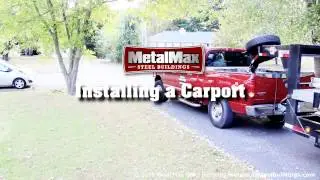 Metal Max Steel Buildings - Carport Installation
