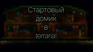 Простой и красивый стартовый домик в Terraria! | Все элементы заменяемы!