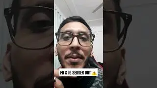 #serverdown #cyberattack Facebook Instagram Crashed ❌️ #viralnews #shorts